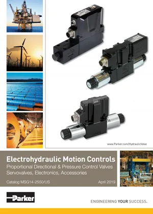 Parker Industrial Electrohydraulic Motion Controls Catalog Cover